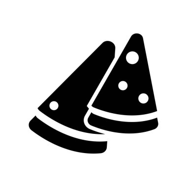 Pizza simge vektör izole beyaz arka plan, Pizza şeffaf işareti, gıda sembolleri