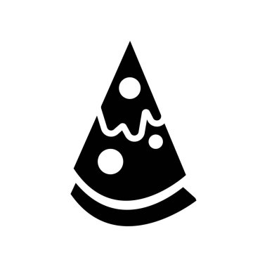 İzole pizza dilimi simge vektör beyaz arka plan, Pizza dilimi şeffaf işareti, gıda sembolleri