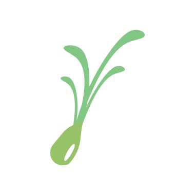 Beyaz arka plan üzerinde pırasa işareti izole pırasa simge vektör