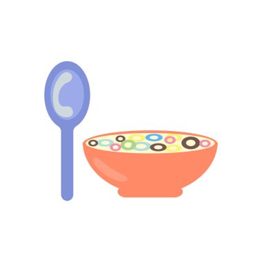 Beyaz arka plan üzerinde tahıl işareti izole Mısır gevreği simge vektör