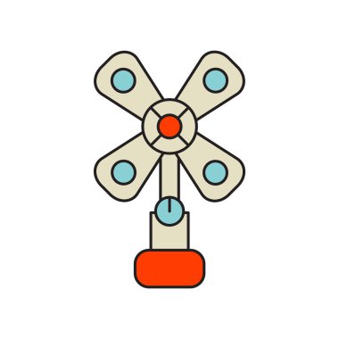 Yel değirmeni simge vektör izole beyaz arka plan, yel değirmeni şeffaf işareti, teknoloji sembolleri