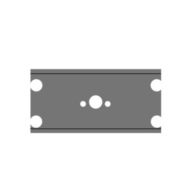 Beyaz arka plan üzerinde saç salonu şeffaf işareti izole saç salon simge vektör