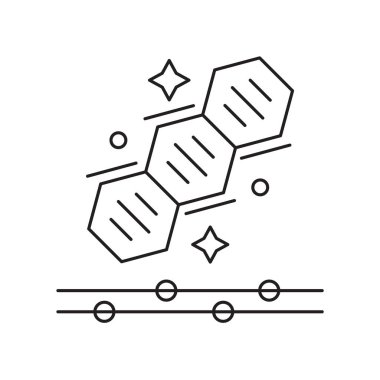 Genetik genetik simge vektör, beyaz arka plan üzerinde izole işareti