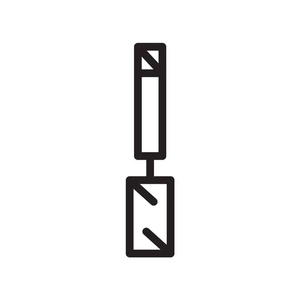 Vetor ícone de arquivo isolado no fundo branco, sinal de arquivo, linha —  Vetores de Stock