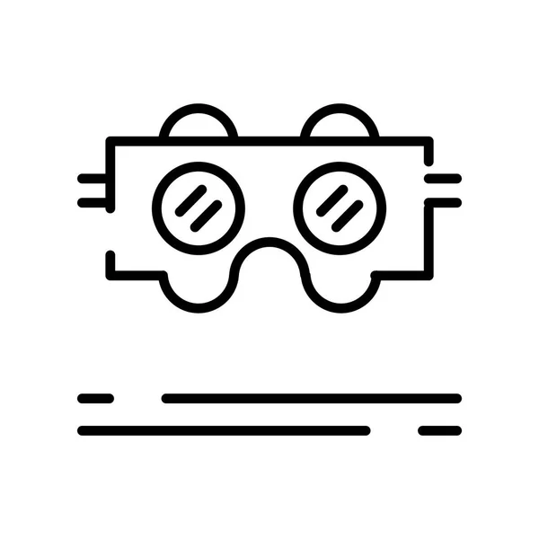 Wektor ikona okulary VR na białym tle na białym tle okulary Vr — Wektor stockowy