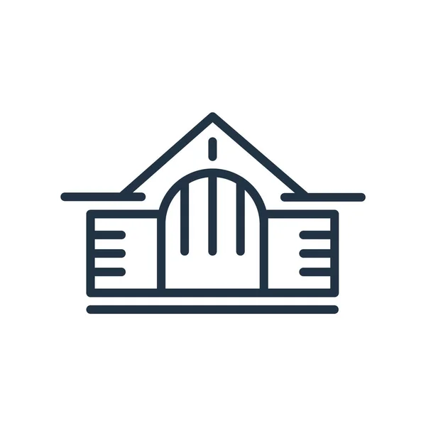 Bankovní ikona Vektor izolovaných na bílém pozadí, bankovní znamení , — Stockový vektor