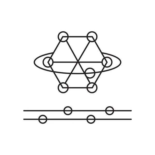 Graphen-Icon-Vektor isoliert auf weißem Hintergrund, Graphen-Zeichen — Stockvektor