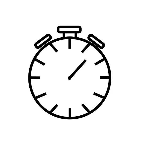 Stopwatch pictogram vector geïsoleerd op een witte achtergrond, Stopwatch si — Stockvector