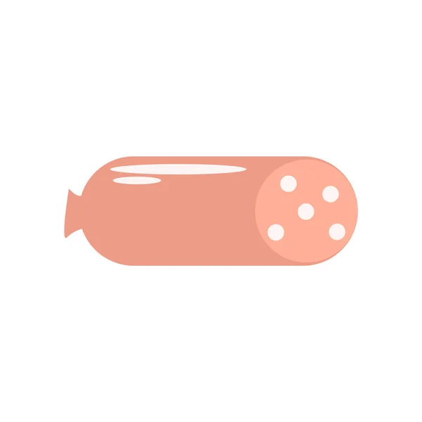 Salami icono vector aislado sobre fondo blanco, signo de Salami — Vector de stock