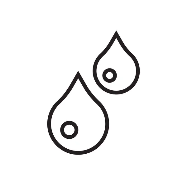 DROPS pictogram vector geïsoleerd op een witte achtergrond, Drops ondertekenen — Stockvector