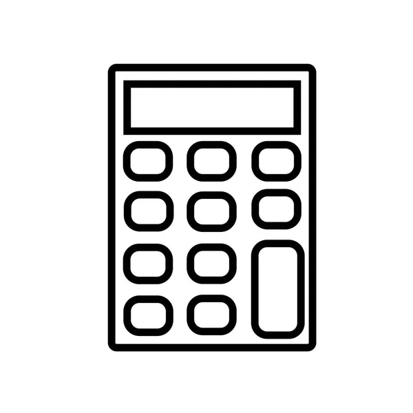 Піктограма Калькулятора Вектор Ізольовано Білому Тлі Знак Калькулятора Прозорий — стоковий вектор