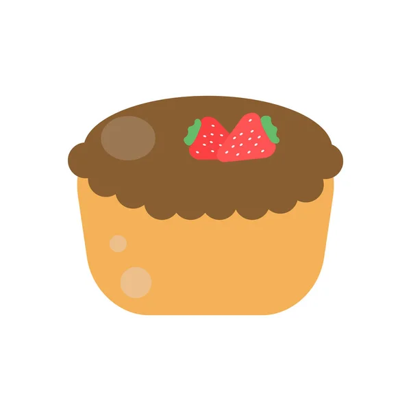 Icône de tarte vecteur isolé sur fond blanc, Panneau de tarte — Image vectorielle