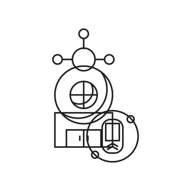 Beyaz arka plan üzerinde izole ev simgesini vektör akıllı, akıllı ev saydam işareti