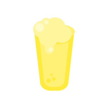 Beyaz arka plan üzerinde bira işareti izole bira simge vektör