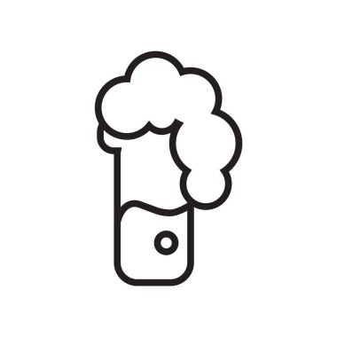 Beyaz arka plan üzerinde Test tüpü sı izole tüp simge vektör