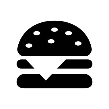 Peynirli hamburger simge vektör izole beyaz arka plan, peynirli burger şeffaf işareti, gıda sembolleri