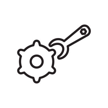 Ayarları simge vektör, beyaz arka plan üzerinde izole kayıt ayarları