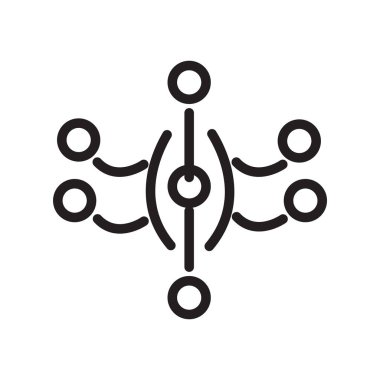 Bakteriler bakteri simge vektör, beyaz arka plan üzerinde izole işareti