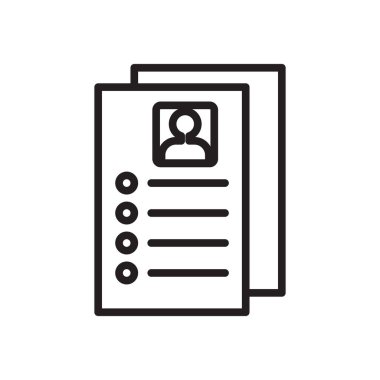 Profiller profilleri simge vektör, beyaz arka plan üzerinde izole işareti