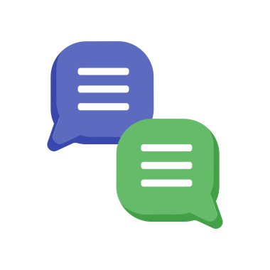 Sohbet simge vektör izole beyaz arka plan, sohbet şeffaf işareti, soru sembolleri