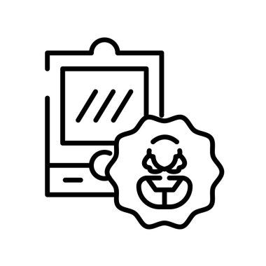 Tablet simge vektör izole beyaz arka plan, Tablet işareti, l