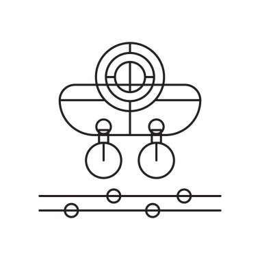 Beyaz arka plan üzerinde dron şeffaf işareti izole dron simge vektör