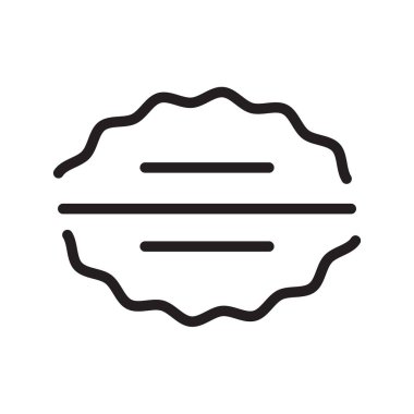 Beyin simge vektör izole beyaz arka plan, beyin işareti, lin