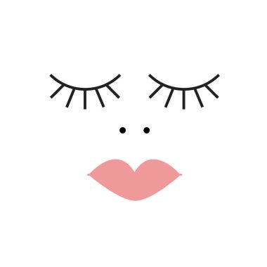 Beyaz arka plan üzerinde kirpik şeffaf işareti izole kirpik simge vektör