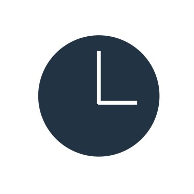 Şeffaf işareti beyaz zemin üzerine, çalar saat çalar saat simge vektör izole