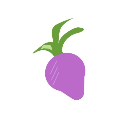 Beyaz arka plan üzerinde turp işareti izole turp simge vektör