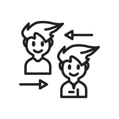 Beyaz arka plan üzerinde çalışanların sı izole çalışanlar simge vektör