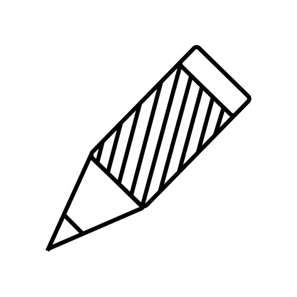 Bleistift-Symbol-Vektor isoliert auf weißem Hintergrund, Bleistift-Zeichen — Stockvektor