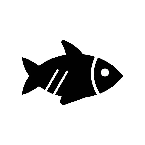 Balık Simge Vektör Izole Beyaz Arka Plan Balık Şeffaf Işareti — Stok Vektör