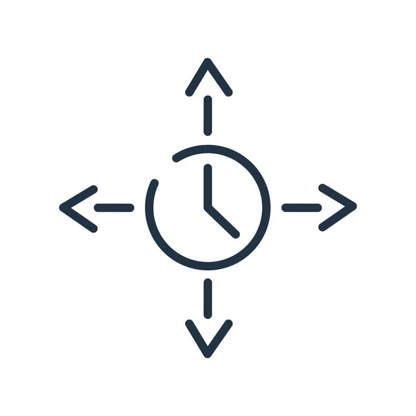 Uitvouwen pictogram vector geïsoleerd op een witte achtergrond, uitvouwen teken, l — Stockvector