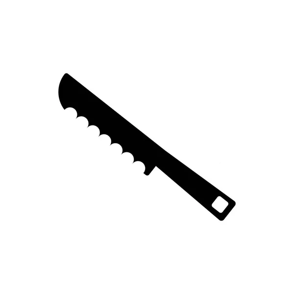 Cuchillo Icono Vector Aislado Sobre Fondo Blanco Cuchillo Signo Transparente — Archivo Imágenes Vectoriales