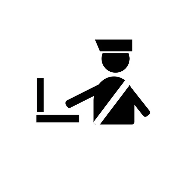 Іконка Перевірки Аеропорту Вектор Ізольовано Білому Тлі Знак Перевірки Аеропорту — стоковий вектор