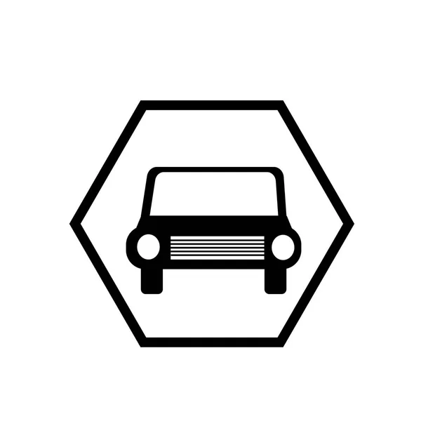 Coche Icono Estacionamiento Vector Aislado Sobre Fondo Blanco Aparcamiento Signo — Vector de stock