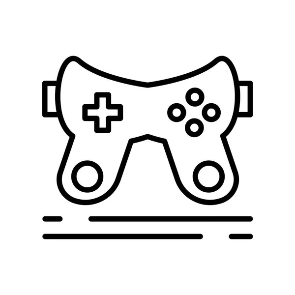 Consola de juegos icono vector aislado sobre fondo blanco, Contras del juego — Vector de stock