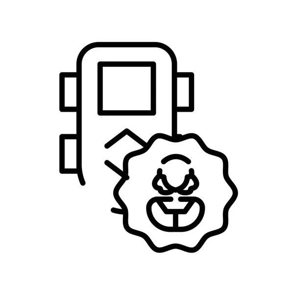 Vetor ícone Gamepad isolado no fundo branco, sinal Gamepad  , — Vetor de Stock