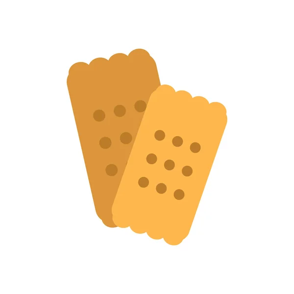 Biscuit vector icono aislado sobre fondo blanco, signo de galleta — Archivo Imágenes Vectoriales