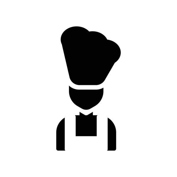 Chef Icono Vector Aislado Sobre Fondo Blanco Chef Signo Transparente — Archivo Imágenes Vectoriales