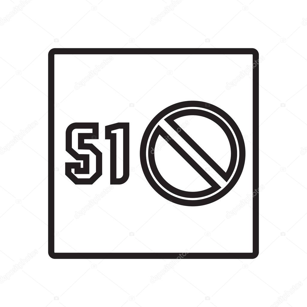 Area 51 icon vector isolated on white background, Area 51 sign