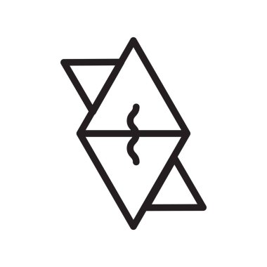 Virüs simge vektör izole beyaz arka plan, virüs işareti, lin