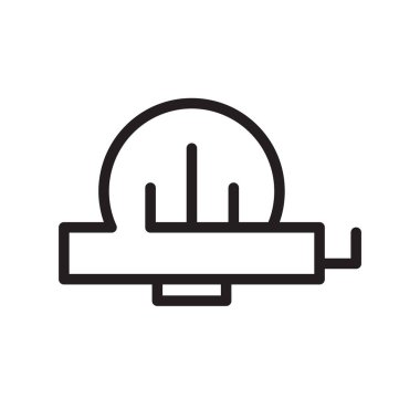 Beyaz arka plan üzerinde rulet işareti izole rulet simge vektör