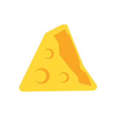 Beyaz arka plan üzerinde peynir işareti izole peynir simge vektör