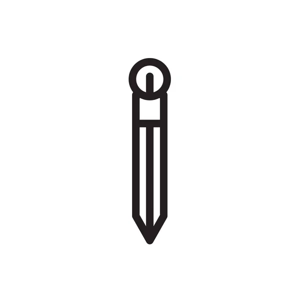 Brújula icono vector aislado sobre fondo blanco, Brújula signo  , — Vector de stock
