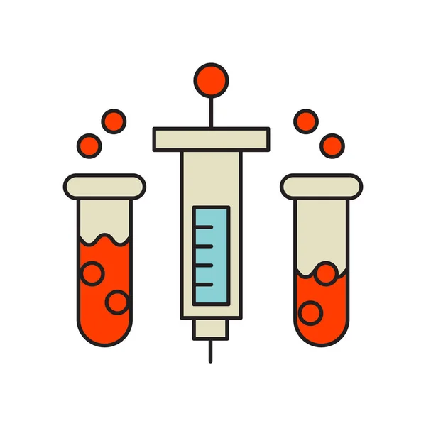 Impfsymbol-Vektor isoliert auf weißem Hintergrund, Impfkennzeichen , — Stockvektor