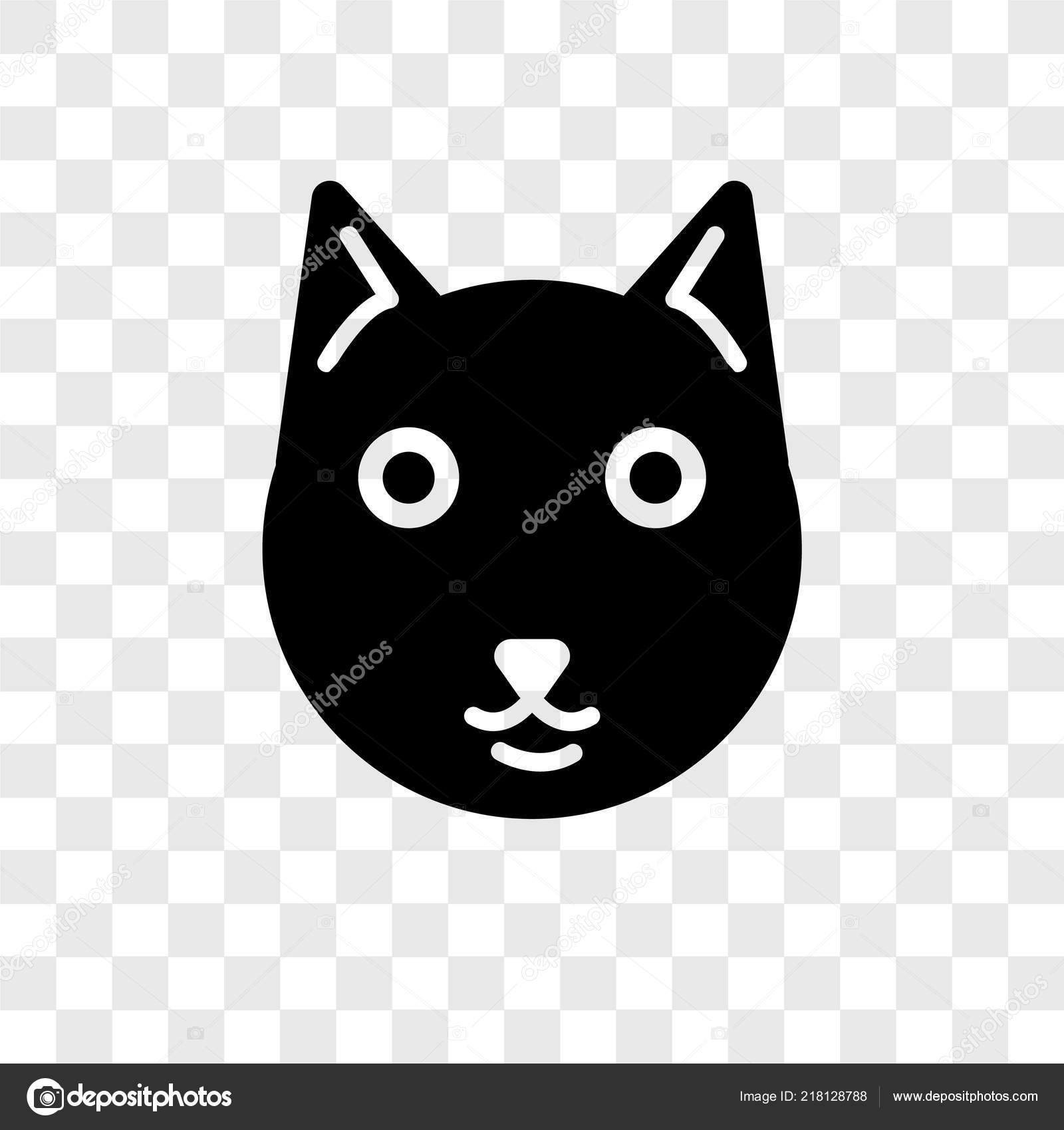 Icône Vecteur Chat Isolé Sur Fond Transparent Concept Logo