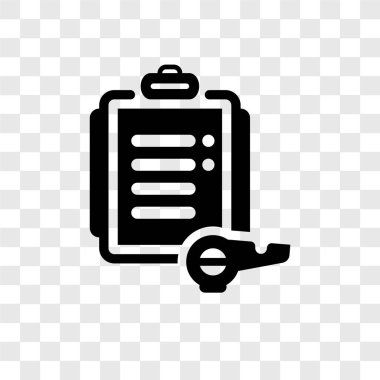 Sonuçları şeffaf arka plan üzerinde sonuçları şeffaflık logo kavramı izole simge vektör