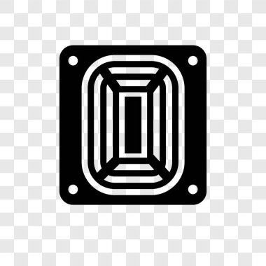 Saydam arka plan üzerinde Amerikan futbol stadyumu şeffaflık logo kavramı izole Amerikan futbol stadyumu vektör simgesi